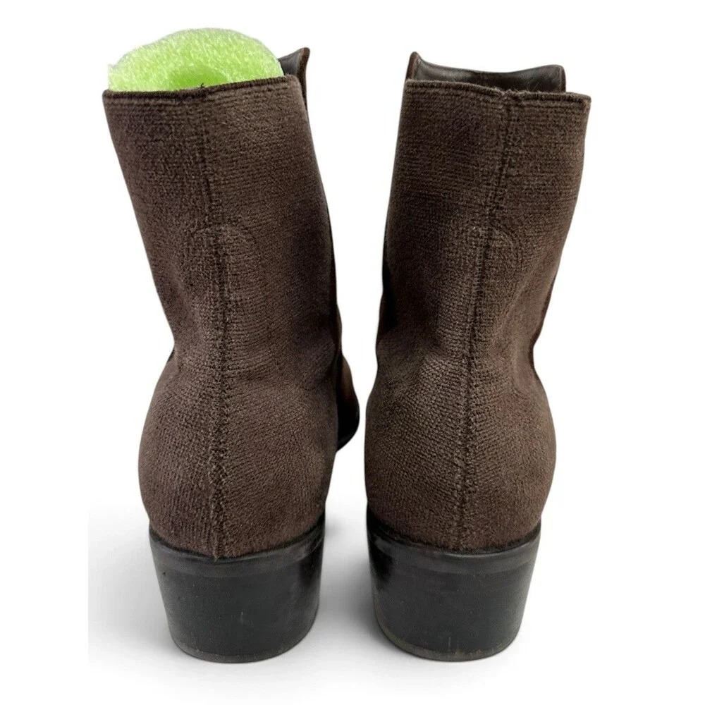 Stuart Weitzman Brown Suede 5050 Stretch Ankle Boots Booties Womens Size 8.5 M
